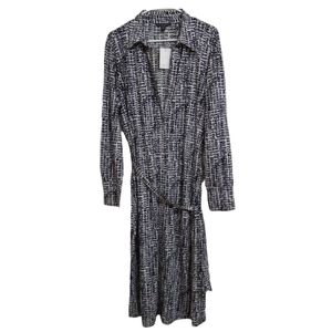 Banana Republic Womens Silk/Cotton Shirt Dress XL Tall